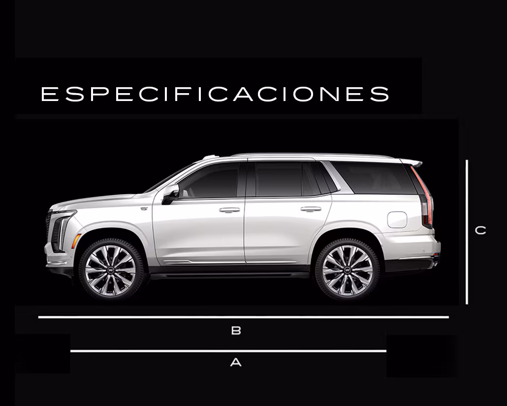 Especificaciones Exteriores Escalade 2025